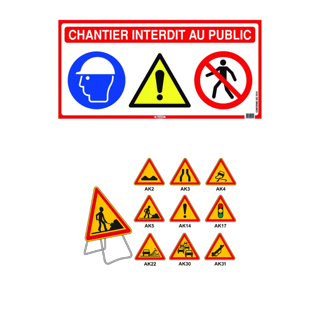Panneaux de chantier
