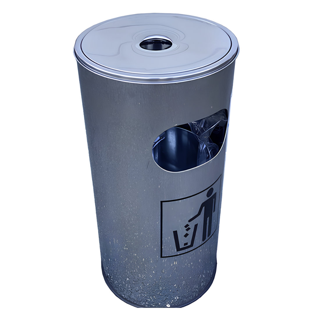 Corbeille cendrier inox