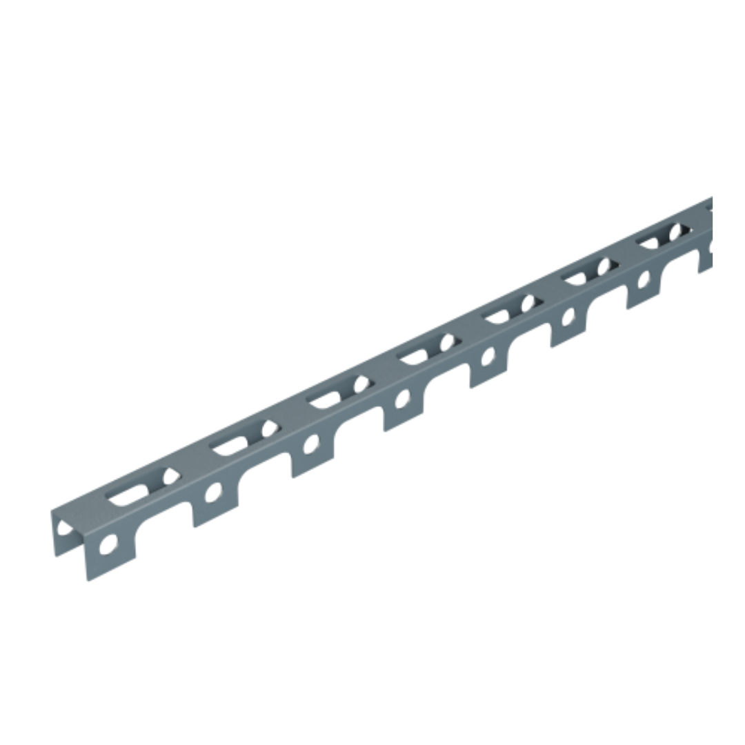 Profil réglette perforé PVC