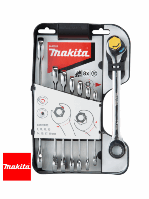 Jeu de clés mixtes à cliquet MAKITA